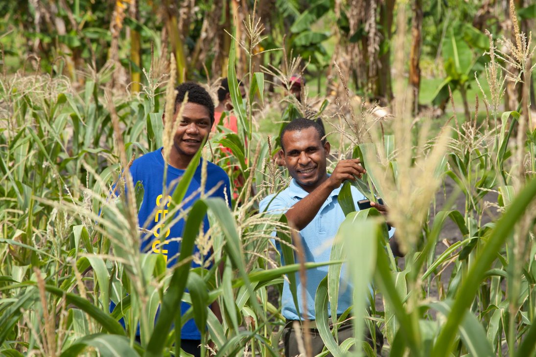 Two Men In A Field